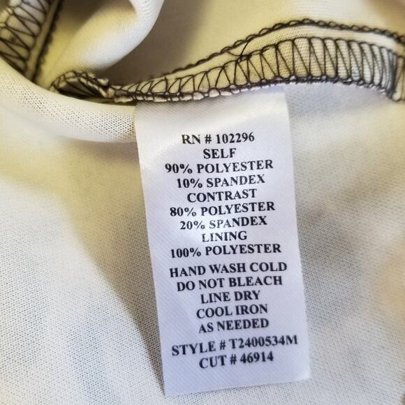 Connected apparel Leopard Print Mesh Back Fit Flare Dress Stretchy Nice Size 8 - Picture 7 of 7